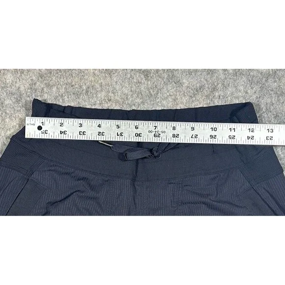 Lululemon Dance Studio Cropped Pants Women’s 6 Black Wide Leg Baggy 20” Inseam - Picture 7 of 8